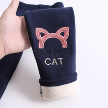 Load image into Gallery viewer, Kids Girls Winter Leggings 2023 Children Plus Velvet Warm Trousers Thick Lamb Fleece trousers Solid Color Baby Pencil Pants
