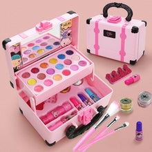Load image into Gallery viewer, Kids Makeup Cosmetics Playing Box Princess Makeup Girl Toy Play Set Lipstick Eye Shadow Safety Nontoxic Kids Toys for Girls

