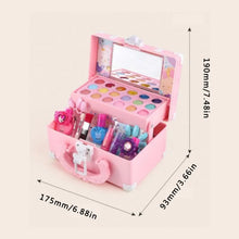 Load image into Gallery viewer, Kids Makeup Cosmetics Playing Box Princess Makeup Girl Toy Play Set Lipstick Eye Shadow Safety Nontoxic Kids Toys for Girls

