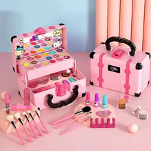 Load image into Gallery viewer, Kids Makeup Cosmetics Playing Box Princess Makeup Girl Toy Play Set Lipstick Eye Shadow Safety Nontoxic Kids Toys for Girls

