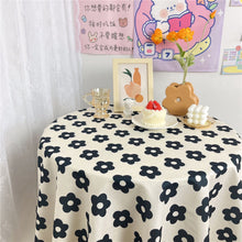 Load image into Gallery viewer, Korean Style Flower Print Table Cloth Coffee Table Dining Cover TableCloth Dining Table Cushion Tea Table Picnic Cloth
