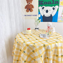 Load image into Gallery viewer, Korean Style Flower Print Table Cloth Coffee Table Dining Cover TableCloth Dining Table Cushion Tea Table Picnic Cloth
