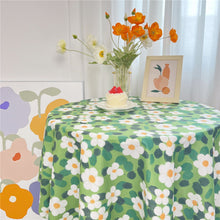 Load image into Gallery viewer, Korean Style Flower Print Table Cloth Coffee Table Dining Cover TableCloth Dining Table Cushion Tea Table Picnic Cloth
