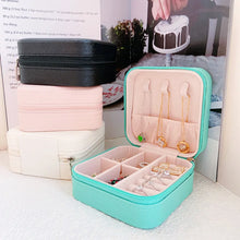 Load image into Gallery viewer, Korean Version Simple Ins Style Portable Jewelry Storage Box 2023 New High-end Exquisite Large Capacity Travel Jewelry Bag
