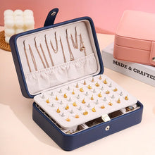 Load image into Gallery viewer, Korean Version Simple Ins Style Portable Jewelry Storage Box 2023 New High-end Exquisite Large Capacity Travel Jewelry Bag
