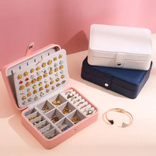 Load image into Gallery viewer, Korean Version Simple Ins Style Portable Jewelry Storage Box 2023 New High-end Exquisite Large Capacity Travel Jewelry Bag
