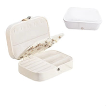 Load image into Gallery viewer, Korean Version Simple Ins Style Portable Jewelry Storage Box 2023 New High-end Exquisite Large Capacity Travel Jewelry Bag
