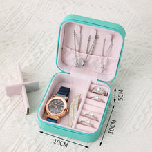 Load image into Gallery viewer, Korean Version Simple Ins Style Portable Jewelry Storage Box 2023 New High-end Exquisite Large Capacity Travel Jewelry Bag
