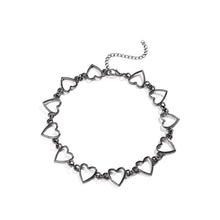 Load image into Gallery viewer, Kpop Vintage Harajuku Goth Metal Heart Neck Chains Choker Grunge Necklaces For Women Egirl Cosplay Aesthetic Accessories Jewelry
