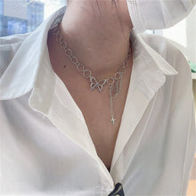 Load image into Gallery viewer, Kpop Vintage Harajuku Goth Metal Heart Neck Chains Choker Grunge Necklaces For Women Egirl Cosplay Aesthetic Accessories Jewelry
