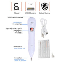 Load image into Gallery viewer, LCD Face Plasma Pen Skin tag remover pen Tattoo removal Black dot Dark Spot verrgas pencil remove warts Laser Mole Removal tools
