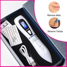 Load image into Gallery viewer, LCD Face Plasma Pen Skin tag remover pen Tattoo removal Black dot Dark Spot verrgas pencil remove warts Laser Mole Removal tools
