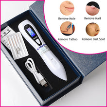 Load image into Gallery viewer, LCD Face Plasma Pen Skin tag remover pen Tattoo removal Black dot Dark Spot verrgas pencil remove warts Laser Mole Removal tools
