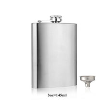 Load image into Gallery viewer, Stainless Steel Hip Flask with Funnel Pocket Hip Flask Alcohol Whiskey Hip Flask Screw Cap
