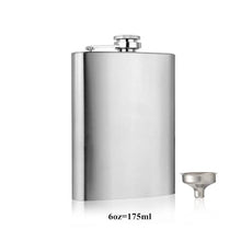 Load image into Gallery viewer, Stainless Steel Hip Flask with Funnel Pocket Hip Flask Alcohol Whiskey Hip Flask Screw Cap
