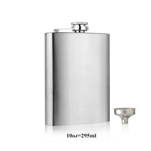 Load image into Gallery viewer, Stainless Steel Hip Flask with Funnel Pocket Hip Flask Alcohol Whiskey Hip Flask Screw Cap
