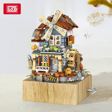 Load image into Gallery viewer, LOZ 1239 mini Blocks Kids Building Toys DIY Bricks Girls Gift Music Box Chinese Windmill House
