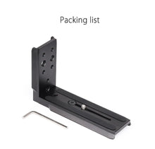 Load image into Gallery viewer, LP-150M L Quick Release Plate Vertical or Horizontal Shooting Bracket for Tripod Ballhead Compatible With Manfrotto DSLR Cameras
