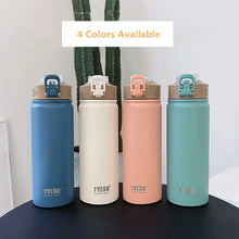 Load image into Gallery viewer, Large Capacity Double Stainless Steel Thermos Mug With Straw Portable Vacuum Flasks Creative Thermal Bottle Tumbler Thermocup
