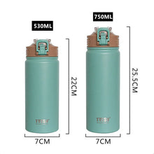 Load image into Gallery viewer, Large Capacity Double Stainless Steel Thermos Mug With Straw Portable Vacuum Flasks Creative Thermal Bottle Tumbler Thermocup
