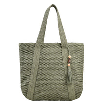 Load image into Gallery viewer, Large Capacity Weave Tote Summer Beach Straw Handbag Tassel Design Female Bohemian Shoulder Bag for Women Ladies Travel Bag
