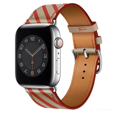 Load image into Gallery viewer, Leather strap For Apple watch band 44mm 40mm 38mm 42mm iWatch Single tour bracelet Apple watch 5 4 3 se 6
