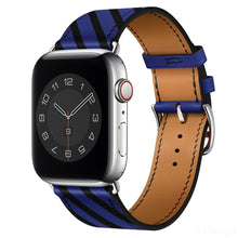 Load image into Gallery viewer, Leather strap For Apple watch band 44mm 40mm 38mm 42mm iWatch Single tour bracelet Apple watch 5 4 3 se 6
