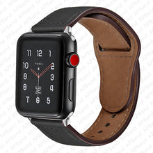 Load image into Gallery viewer, Leather strap For Apple watch band 44mm 40mm 42mm 38mm 44 mm Smartwatch Accessories wristband bracelet iWatch 3 4 5 SE 6 7
