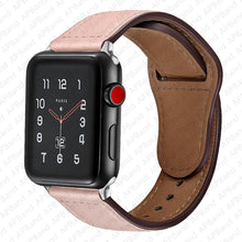 Load image into Gallery viewer, Leather strap For Apple watch band 44mm 40mm 42mm 38mm 44 mm Smartwatch Accessories wristband bracelet iWatch 3 4 5 SE 6 7
