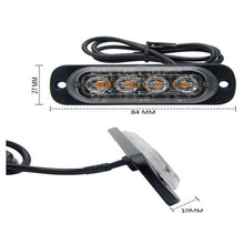 Load image into Gallery viewer, Led Strobe Warning Light cheap Strobe Grille Flashing Lightbar Truck Car Beacon Lamp Amber Traffic Light 12V - 24V car Led light

