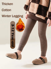 Load image into Gallery viewer, Little Girls Leggings Winter Fleece Lined Thick Thermal Tights Warm Full Length Cotton Pants for Kids
