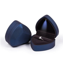 Load image into Gallery viewer, Luxury Jewelry Couple Ring Box With LED Light For Engagement Wedding Ring Box Festival Birthday Jewerly Ring Display Gift Boxes
