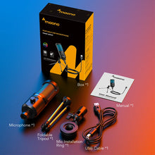 Load image into Gallery viewer, MAONO Gaming USB Microphone Desktop Condenser Podcast Microfono Recording Streaming Microphones With Breathing Light PM461TR RGB
