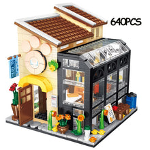 Load image into Gallery viewer, MOC Creative Flower Bouquet Store House Model Building Block City View Holiday Summer Coffee Shop Bricks Girls Toys Kids Gifts
