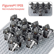 Load image into Gallery viewer, MOC Medieval Dwarf Warrior Elves Knights lotr Figures Building Blocks Accessories Armor Shield Weapon DIY Toys For Children gift
