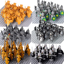 Load image into Gallery viewer, MOC Medieval Dwarf Warrior Elves Knights lotr Figures Building Blocks Accessories Armor Shield Weapon DIY Toys For Children gift
