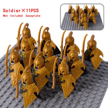 Load image into Gallery viewer, MOC Medieval Dwarf Warrior Elves Knights lotr Figures Building Blocks Accessories Armor Shield Weapon DIY Toys For Children gift

