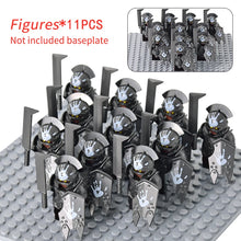 Load image into Gallery viewer, MOC Medieval Dwarf Warrior Elves Knights lotr Figures Building Blocks Accessories Armor Shield Weapon DIY Toys For Children gift
