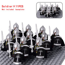 Load image into Gallery viewer, MOC Medieval Dwarf Warrior Elves Knights lotr Figures Building Blocks Accessories Armor Shield Weapon DIY Toys For Children gift
