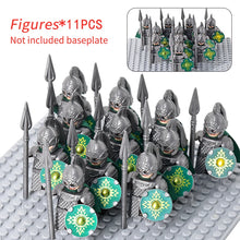 Load image into Gallery viewer, MOC Medieval Dwarf Warrior Elves Knights lotr Figures Building Blocks Accessories Armor Shield Weapon DIY Toys For Children gift
