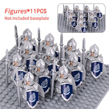 Load image into Gallery viewer, MOC Medieval Dwarf Warrior Elves Knights lotr Figures Building Blocks Accessories Armor Shield Weapon DIY Toys For Children gift
