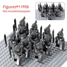 Load image into Gallery viewer, MOC Medieval Dwarf Warrior Elves Knights lotr Figures Building Blocks Accessories Armor Shield Weapon DIY Toys For Children gift
