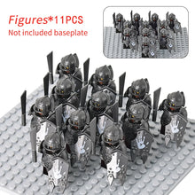 Load image into Gallery viewer, MOC Medieval Dwarf Warrior Elves Knights lotr Figures Building Blocks Accessories Armor Shield Weapon DIY Toys For Children gift
