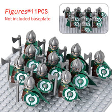 Load image into Gallery viewer, MOC Medieval Dwarf Warrior Elves Knights lotr Figures Building Blocks Accessories Armor Shield Weapon DIY Toys For Children gift
