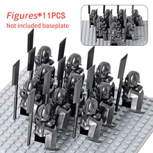 Load image into Gallery viewer, MOC Medieval Dwarf Warrior Elves Knights lotr Figures Building Blocks Accessories Armor Shield Weapon DIY Toys For Children gift
