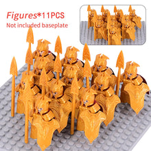 Load image into Gallery viewer, MOC Medieval Dwarf Warrior Elves Knights lotr Figures Building Blocks Accessories Armor Shield Weapon DIY Toys For Children gift
