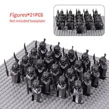 Load image into Gallery viewer, MOC Medieval lotr Figures Orc Soldiers Raider Vargr Wolf Elephant Mount Knights Building Blocks Bricks Toys for children gifts
