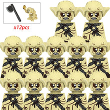 Load image into Gallery viewer, MOC Medieval lotr Figures Orc Soldiers Raider Vargr Wolf Elephant Mount Knights Building Blocks Bricks Toys for children gifts
