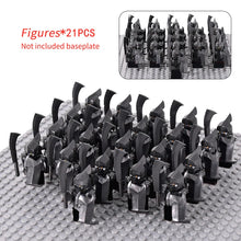 Load image into Gallery viewer, MOC Medieval lotr Figures Orc Soldiers Raider Vargr Wolf Elephant Mount Knights Building Blocks Bricks Toys for children gifts
