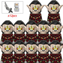 Load image into Gallery viewer, MOC Medieval lotr Figures Orc Soldiers Raider Vargr Wolf Elephant Mount Knights Building Blocks Bricks Toys for children gifts
